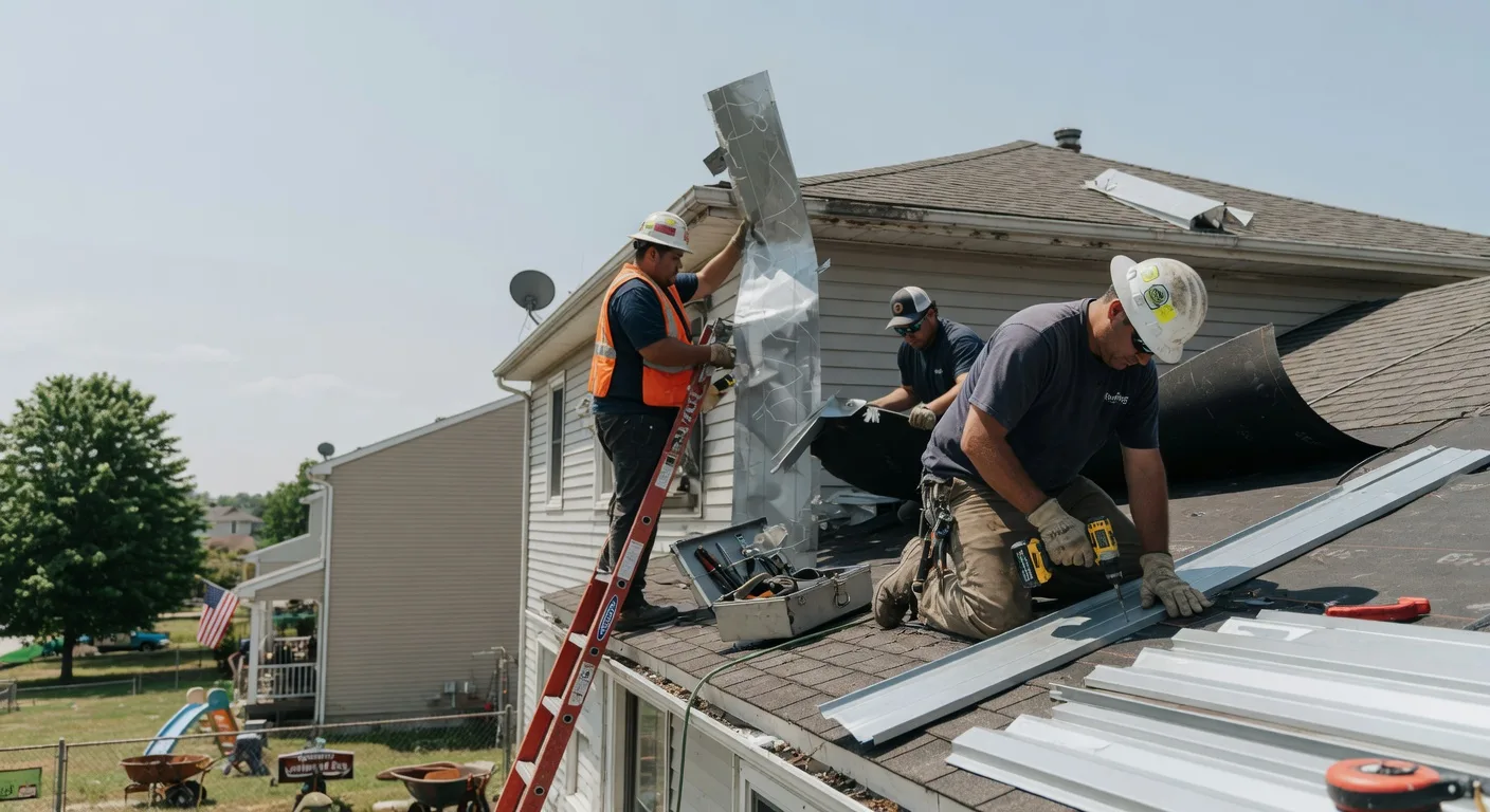 Storm Damage Metal Roof Repair in Cookstown, NJ